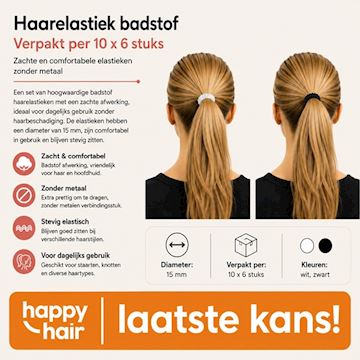 HAARELASTIEK BADSTOF 10x6st*