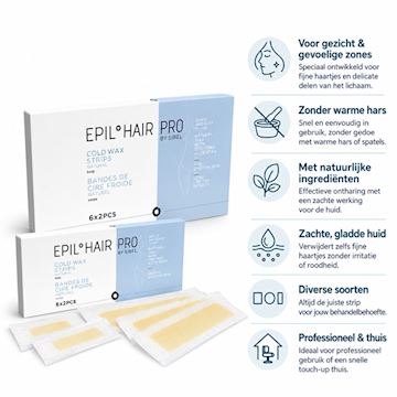 SIBEL EPILEERSTRIPS MET KOUDE WAX