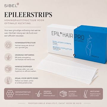 SIBEL EPILEERSTRIPS IN DISPENSER 20 x 7.5cm P001294
