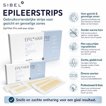 SIBEL EPILEERSTRIPS MET KOUDE WAX