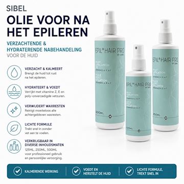 SIBEL OLIE VOOR NA HET EPILEREN