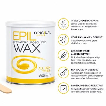 SIBEL DEPILATORY WAX ALLE HUIDTYPEN 800gr P000602