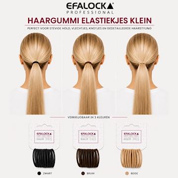 EFALOCK HAARGUMMI ELASTIEKJES KLEIN PER 10st