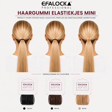 EFALOCK HAARGUMMI ELASTIEKJES MINI PER 10st