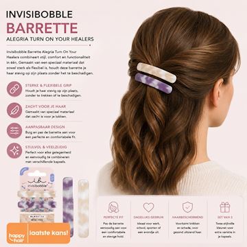 INVISIBOBBLE BARRETTE 2st ALEGRIA TURN ON YOUR HEALERS*