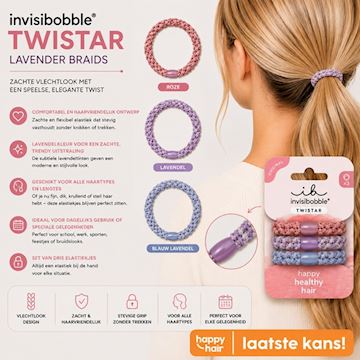 INVISIBOBBLE TWISTAR LAVENDER BRAIDS*