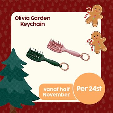X-MAS OLIVIA GARDEN KEYCHAIN DOOS VERPAKT PER 24st
