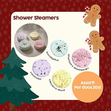 X-MAS SHOWER STEAMERS ASSORTI 55gr PER 20st