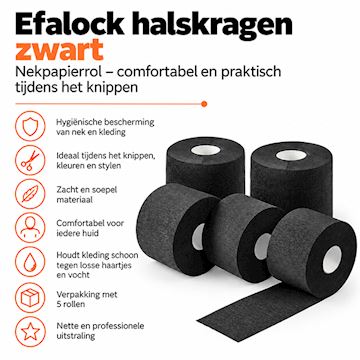 EFALOCK 14102191 HALSKRAGEN ZWART (4485010)