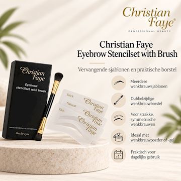 CHRISTIAN FAYE EYEBROW STENCILSET WITH BRUSH
