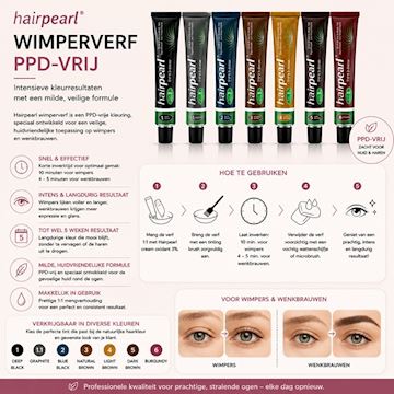 HAIRPEARL WIMPERVERF PPD-VRIJ 20ml
