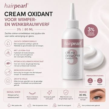 HAIRPEARL CREAM OXIDANT VOOR WIMPERVERF 3% 80ml