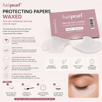HAIRPEARL PROTECTING PAPERS. WAXED 100st