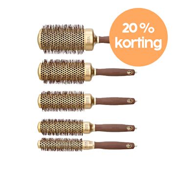 OLIVIA GARDEN SPEED XL BORSTELSET GOLD&BROWN (FOLDER)