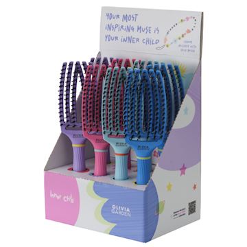 OLIVIA GARDEN FINGERBRUSH SPRING "INNER CHILD" DISPLAY 8st