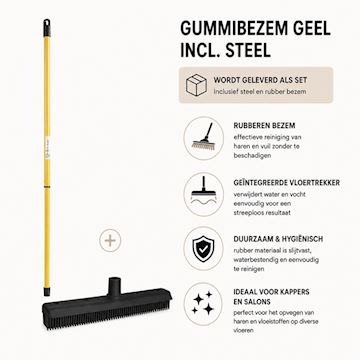 SIBEL BEZEM MET VLOERTREKKER P001779 INCL STEEL P002131
