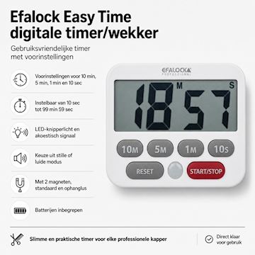 EFALOCK 14102220 EASY TIME DIGITALE TIMER/WEKKER