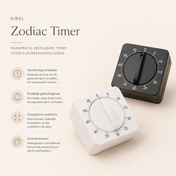 SIBEL DRAAIWEKKER ZODIAC TIMER/WEKKER