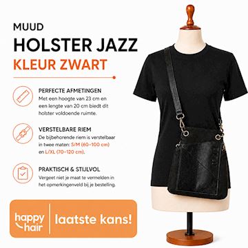 MUUD HOLSTER JAZZ KLEUR ZWART*