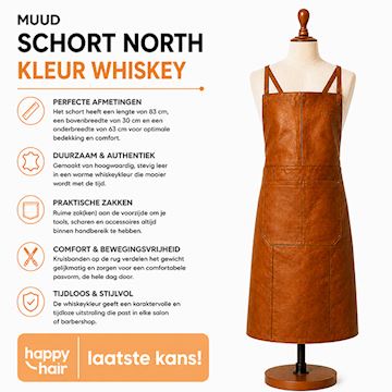 MUUD SCHORT NORTH KLEUR WHISKEY*