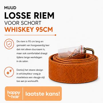 MUUD LOSSE RIEM VOOR SCHORT WHISKEY 95cm*