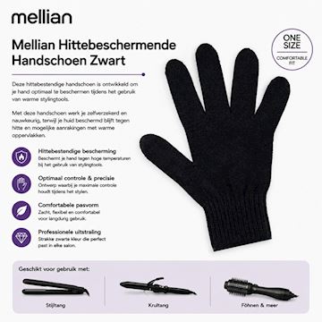 MELLIAN HITTEBESCHERMENDE HANDSCHOEN ZWART