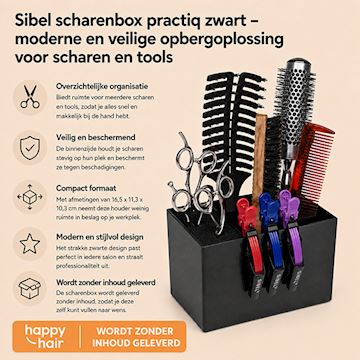 SIBEL SCHAARSTANDAARD PRACTIQ ZWART P000862