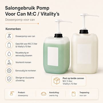 SALONGEBRUIK POMP VOOR CAN M:C / VITALITY'S