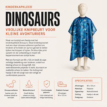 BRATT KINDERKAPKLEED DINOSAURS (HAAK) 5577 (130)