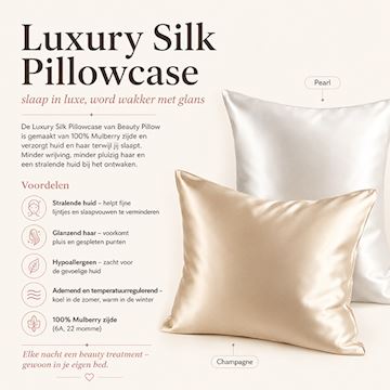 BEAUTY PILLOW LUXURY SILK PILLOWCASE