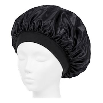 BEAUTY PILLOW LUXURY SILK BONNET BLACK