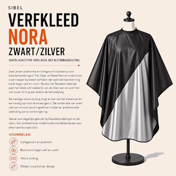 SIBEL VERFKLEED NORA ZWART/ZILVER (95) P003057