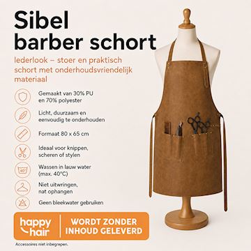 SIBEL MASCUL BARBER SCHORT LEDERLOOK (121) P000800