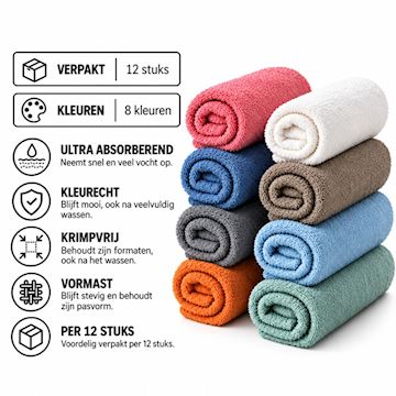 SIBEL HANDDOEKEN BOB TUO 50x85cm PER 12 STUKS