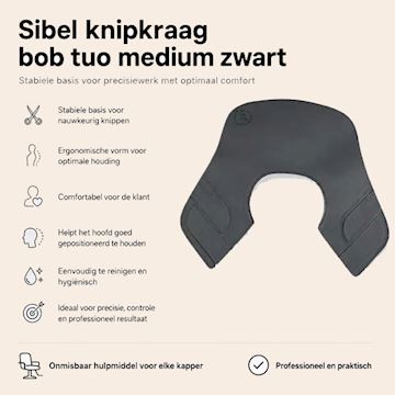 SIBEL KNIPKRAAG BOB TUO MEDIUM ZWART P002134 (122)