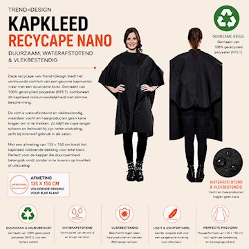 TREND=DESIGN 93061 KAPKLEED RECYCAPE NANO ZWART (64)