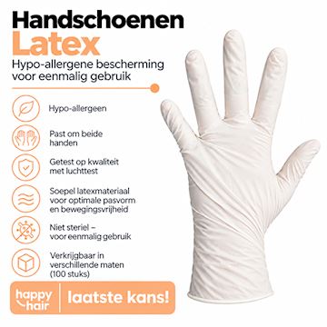 HANDSCHOENEN LATEX a 100st*
