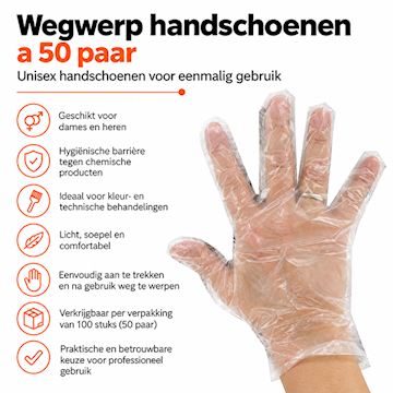 COMAIR WEGWERP HANDSCHOENEN A 50 PAAR