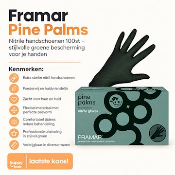FRAMAR NITRILE HANDSCHOENEN PINE PALMS 100st*