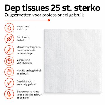 DEP TISSUES 25 st. STERKO