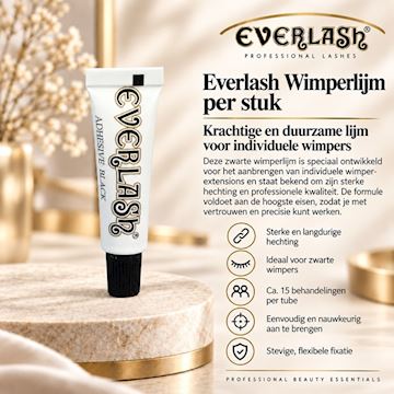 EVERLASH WIMPERLIJM PER STUK ZWART