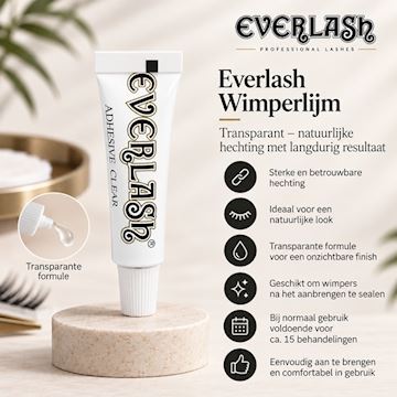 EVERLASH WIMPERLIJM PER STUK TRANSPARANT