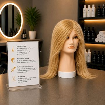 BRATT DAMES OEFENHOOFD BLOND MEDIUM NR. 8 35-40cm art.9866