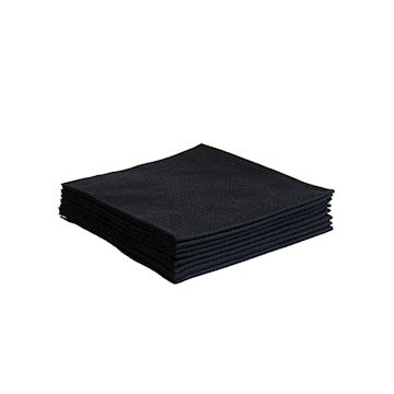 SCRUMMI LUXE WAFFLE TOWELS 80x40cm ZWART