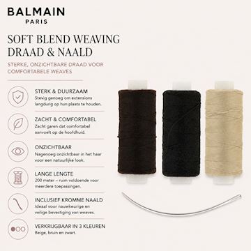 BALMAIN SOFT BLEND WEAVING DRAAD & NAALD