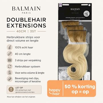 BALMAIN DOUBLEHAIR EXTENSIONS 40cm 3st*