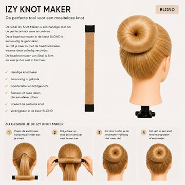 SIBEL HAARKNOTMAKER IZY BLOND P003611