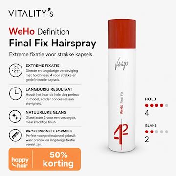VITALITY'S WEHO DEFINITION FINAL FIX HAIRSPRAY 300ml*