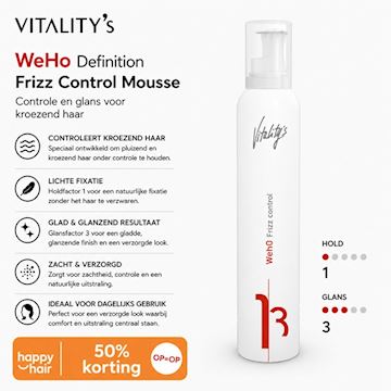 VITALITY'S WEHO DEFINITION FRIZZ CONTROL MOUSSE 200ml*