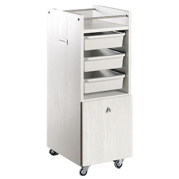 SALON AMBIENCE TR/47-06 STYLE TROLLEY/WERKWAGEN WHITE ASH